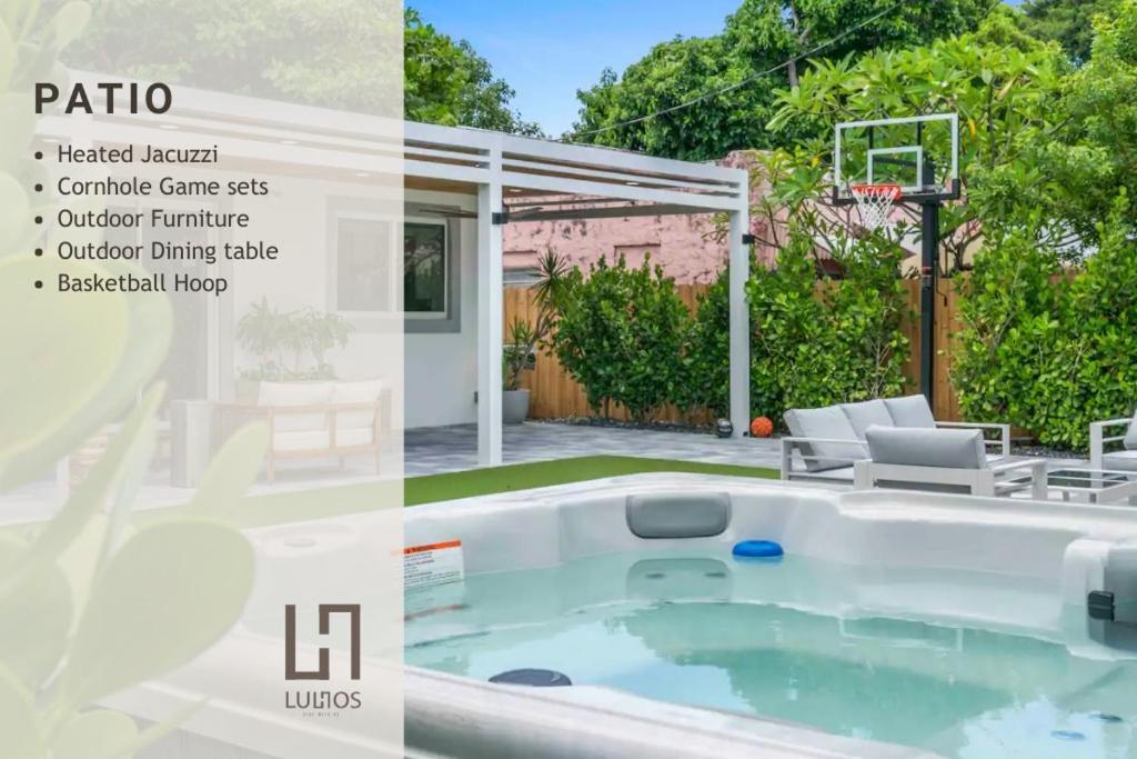Casa de férias No Wynwood With Spacious Outdoor With Jacuzzi Miami